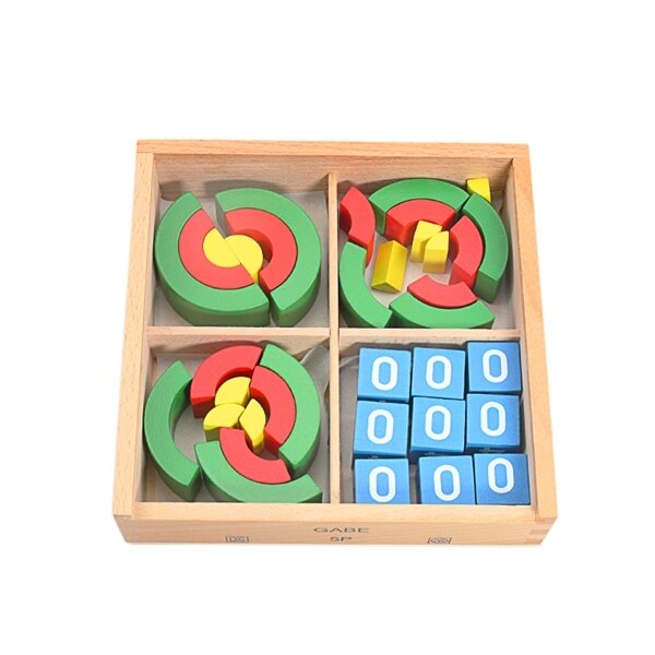 Baby Toys Froebel Teaching Aids 15 Sets Wood Box Teaching Tools Early Learning Educational Preschool Training Toys for Children